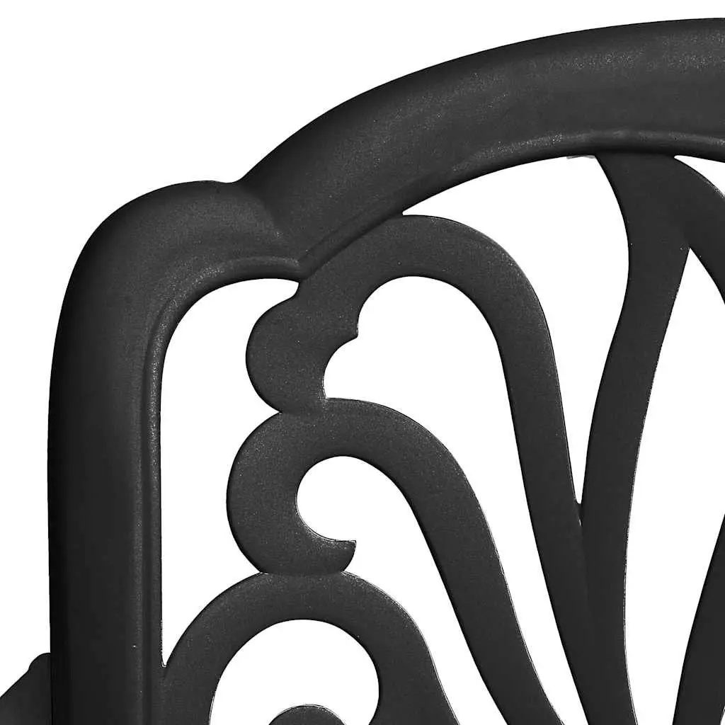 5 Piece Outdoor Bistro Set Cast Aluminium Table Chairs Garden Patio Furniture