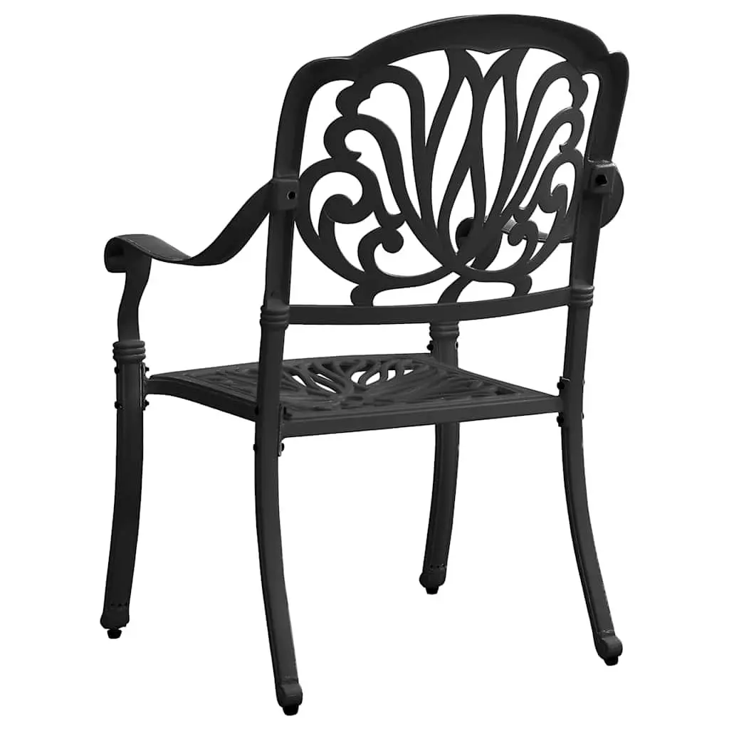 5 Piece Outdoor Bistro Set Cast Aluminium Table Chairs Garden Patio Furniture