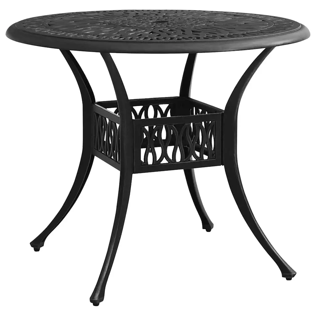 5 Piece Bistro Set Outdoor Furniture Table Chairs Black