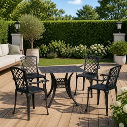 Reliable 5 Piece Bistro Set: Elegant Outdoor Furniture