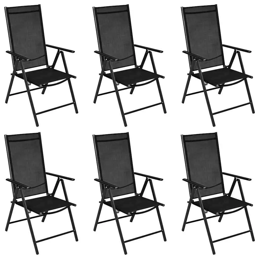 7 Piece Garden Dining Set with Adjustable Chairs