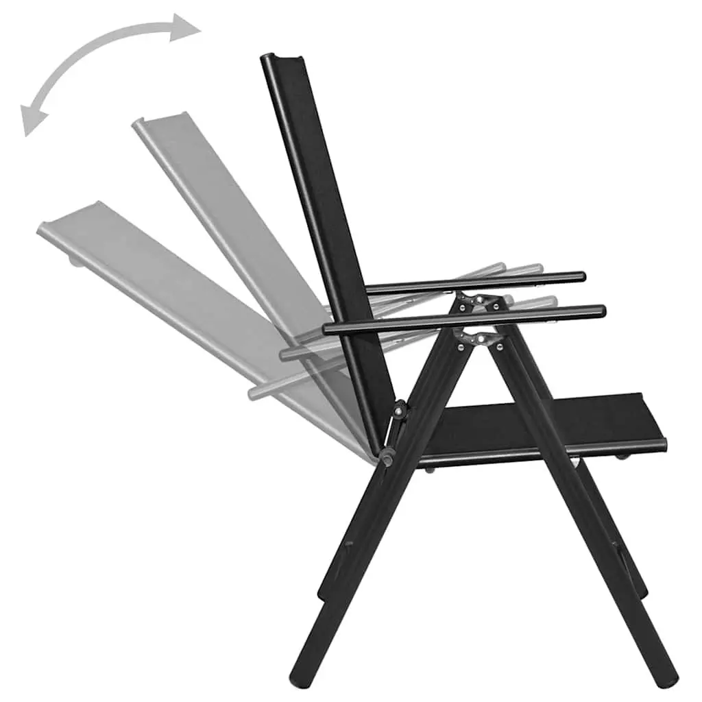 7 Piece Garden Dining Set with Adjustable Chairs