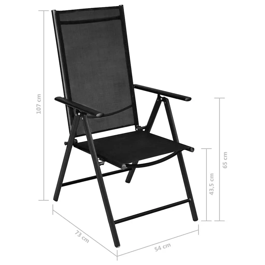 7 Piece Garden Dining Set with Adjustable Chairs