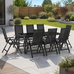 Garden Dining Set: 9 Pieces of Practical Outdoor Comfort