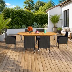 Reliable 7 Piece Garden Dining Set: Practical & Durable