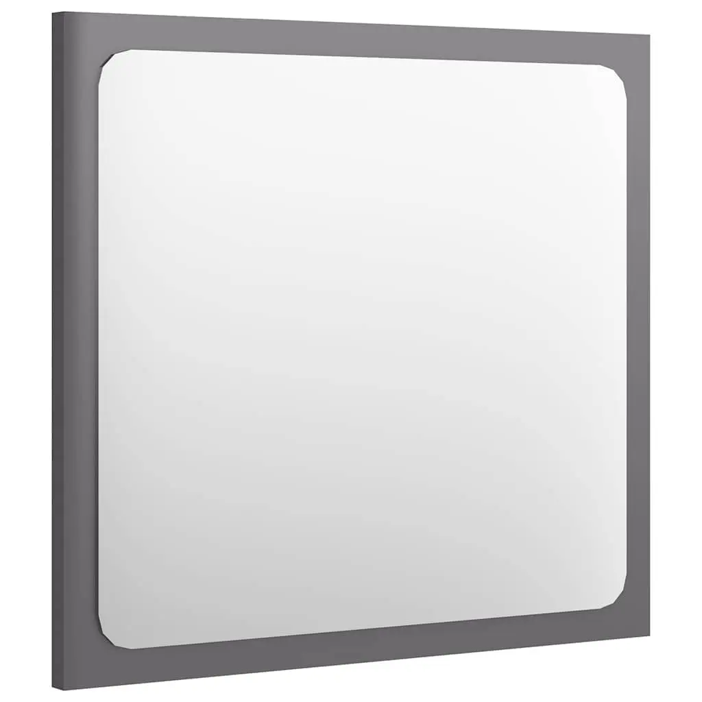 Bathroom Furniture Set Sink Cabinet Basin Mirror Engineered Wood Grey