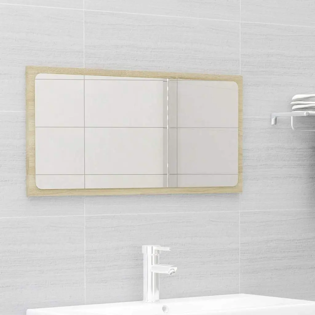 Bathroom Furniture Set Sink Cabinet Ceramic Basin Mirror Beige