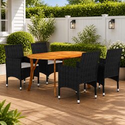 Comfortable and Practical 5-Piece Garden Dining Set