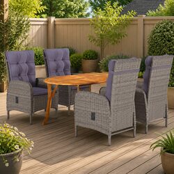 Comfortable 5 Piece Garden Dining Set with Great Value