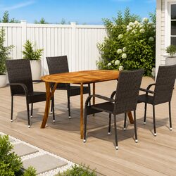 Reliable 5 Piece Outdoor Dining Set for Enjoyable Meals