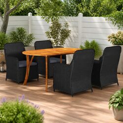 Comfortable and Durable 5-Piece Garden Dining Set