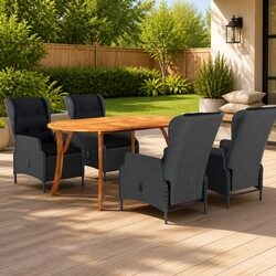 Comfortable and Stylish 5-Piece Garden Dining Set