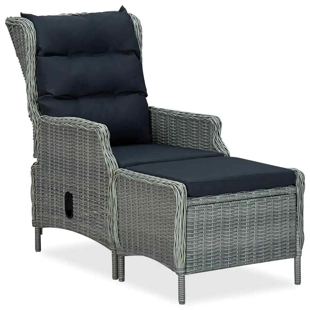 Garden Dining Set 7 Piece Outdoor Table Chairs Grey Rattan