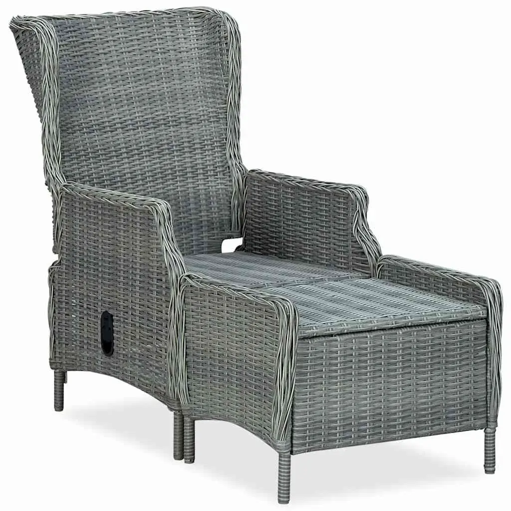 Garden Dining Set 7 Piece Outdoor Table Chairs Grey Rattan