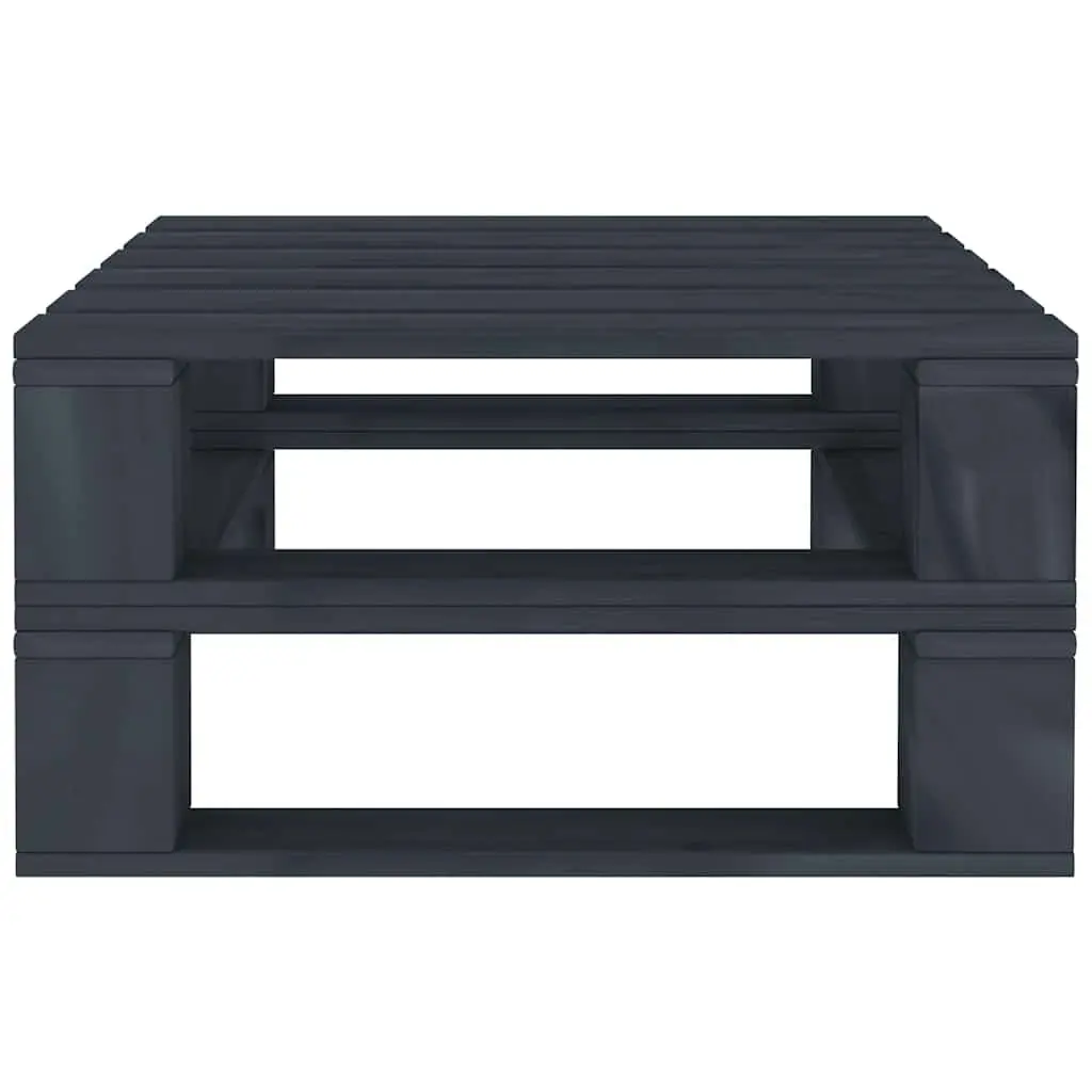 7 Piece Garden Pallet Lounge Set Outdoor Patio Furniture Grey