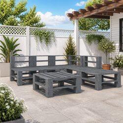 Reliable Garden Pallet Lounge Set - 6 Pieces for Value