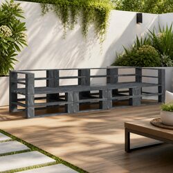 Practical and Elegant 4-Seater Garden Pallet Sofa