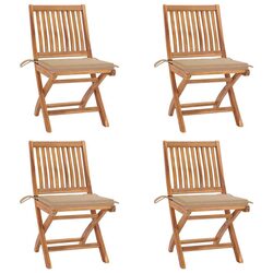 Comfortable and Durable Folding Garden Chairs Set of 4