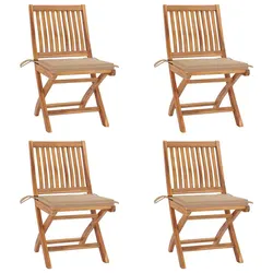 Comfortable and Durable Folding Garden Chairs Set of 4
