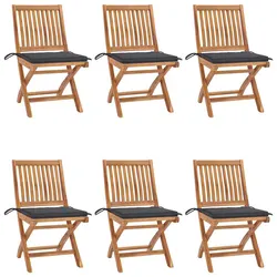 Reliable Folding Garden Chairs Set - 6 Comfortable Pieces
