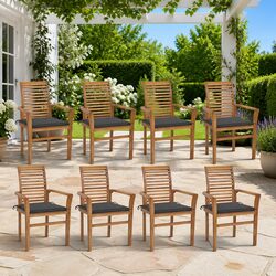 Durable Outdoor Dining Chair Set with Cushions