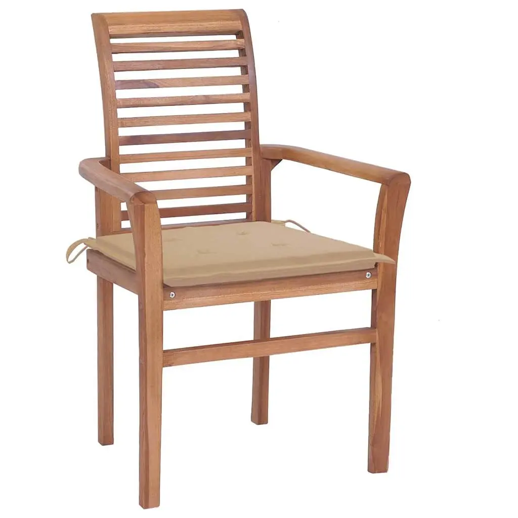 Teak Chair Set for Outdoor Use