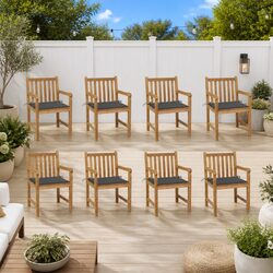Reliable Teak Garden Chairs with Cushions for Comfort
