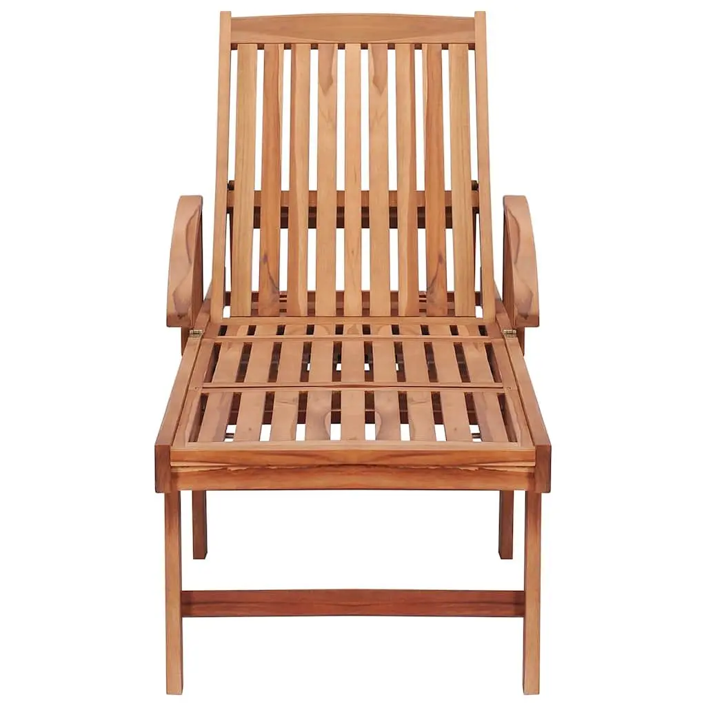 Teak Wood Sun Lounger Set with Cushions