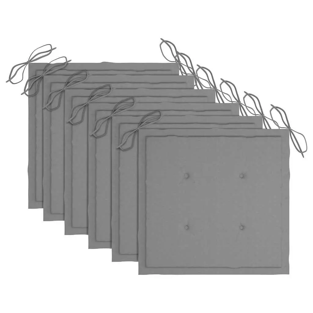 Outdoor Stackable Chairs with Cushions Set of 6