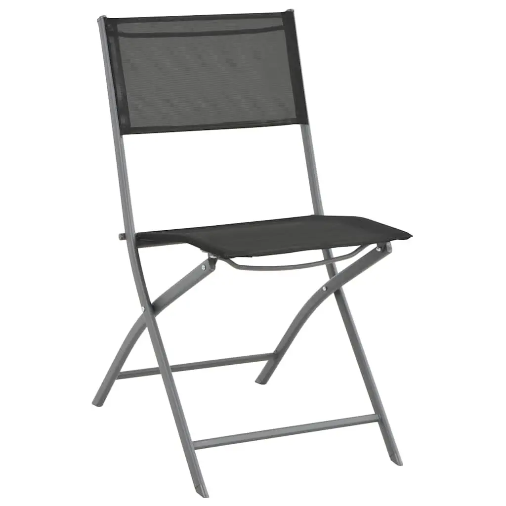 Outdoor Dining Set 9 Piece Steel Frame Table Chairs Grey