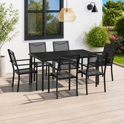 Reliable 7-Piece Dining Set: Built for Outdoor Enjoyment