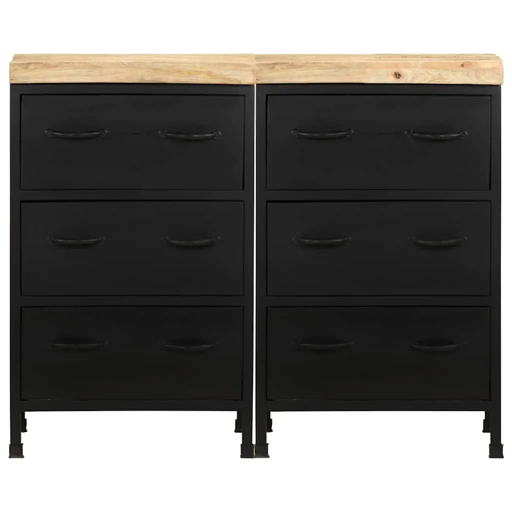 Sideboard Storage Cabinet 6 Drawers Brown Living Room Furniture