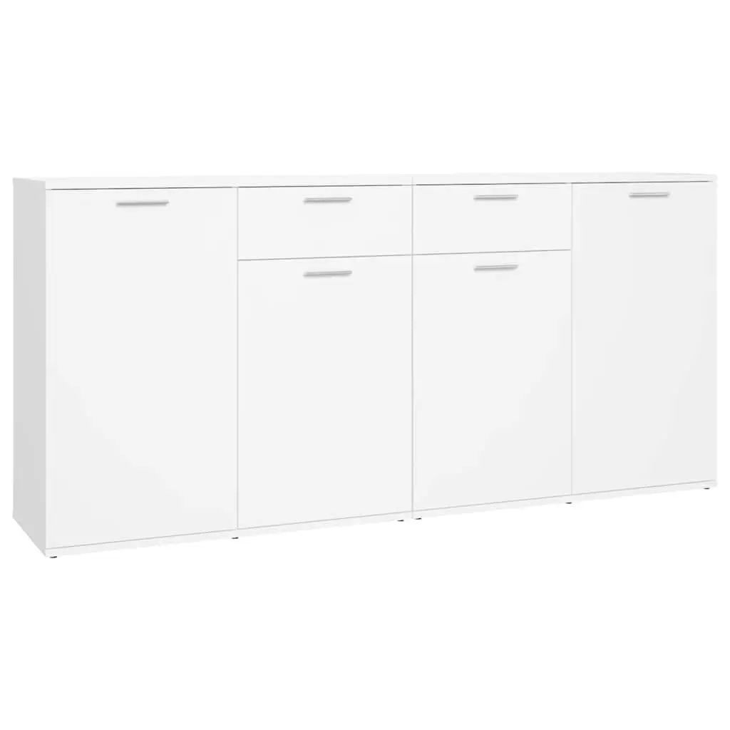 White Storage Sideboard 160x36x75 cm