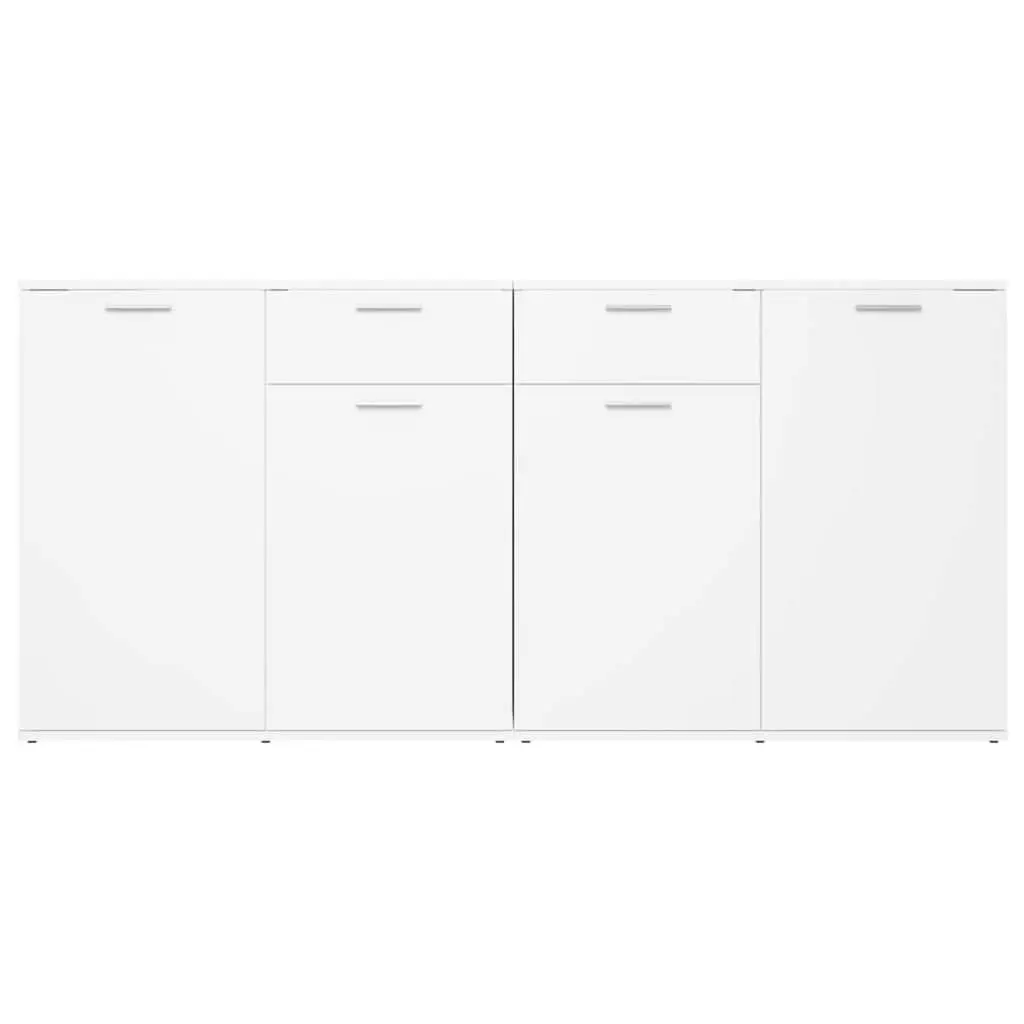 White Storage Sideboard 160x36x75 cm