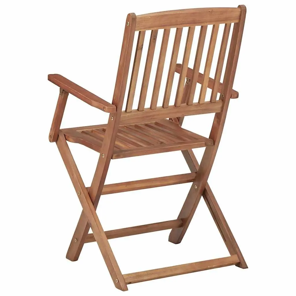 Folding Garden Chairs Outdoor Seating 6 Piece Grey