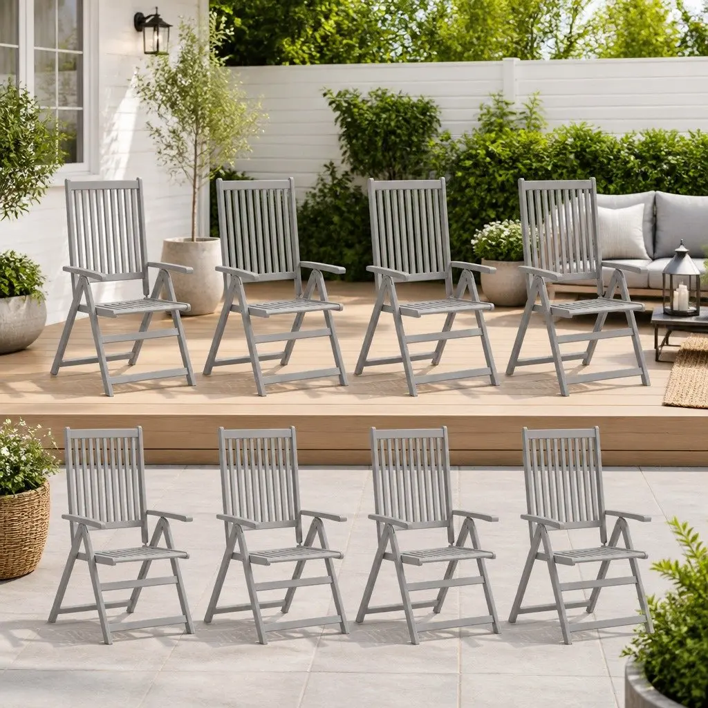 Outdoor Reclining Chairs Set for Relaxation
