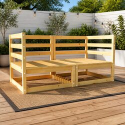 Comfortable and Durable 2-Seater Sofa for Outdoor Relaxation