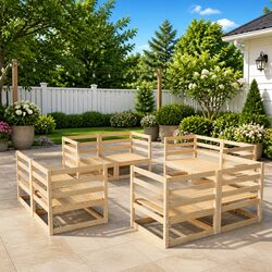 Reliable 8 Piece Modular Lounge Set for Your Outdoor Needs