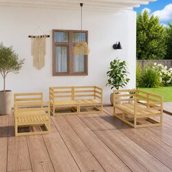Affordable 6 Piece Brown Garden Lounge Set for You
