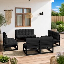 Comfortable 8-Piece Lounge Set for Outdoor Spaces
