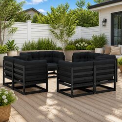 8-Piece Garden Lounge Set: Comfortable and Practical Design