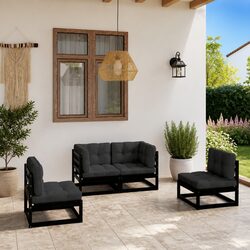Comfortable and Reliable 4-Piece Garden Lounge Set