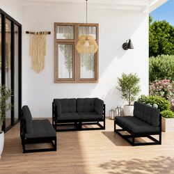 Durable 6 Piece Garden Lounge Set with Practical Design