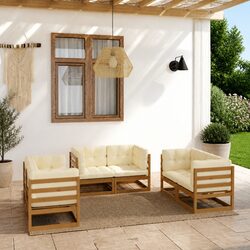 Comfortable and Reliable 6-Piece Garden Lounge Set