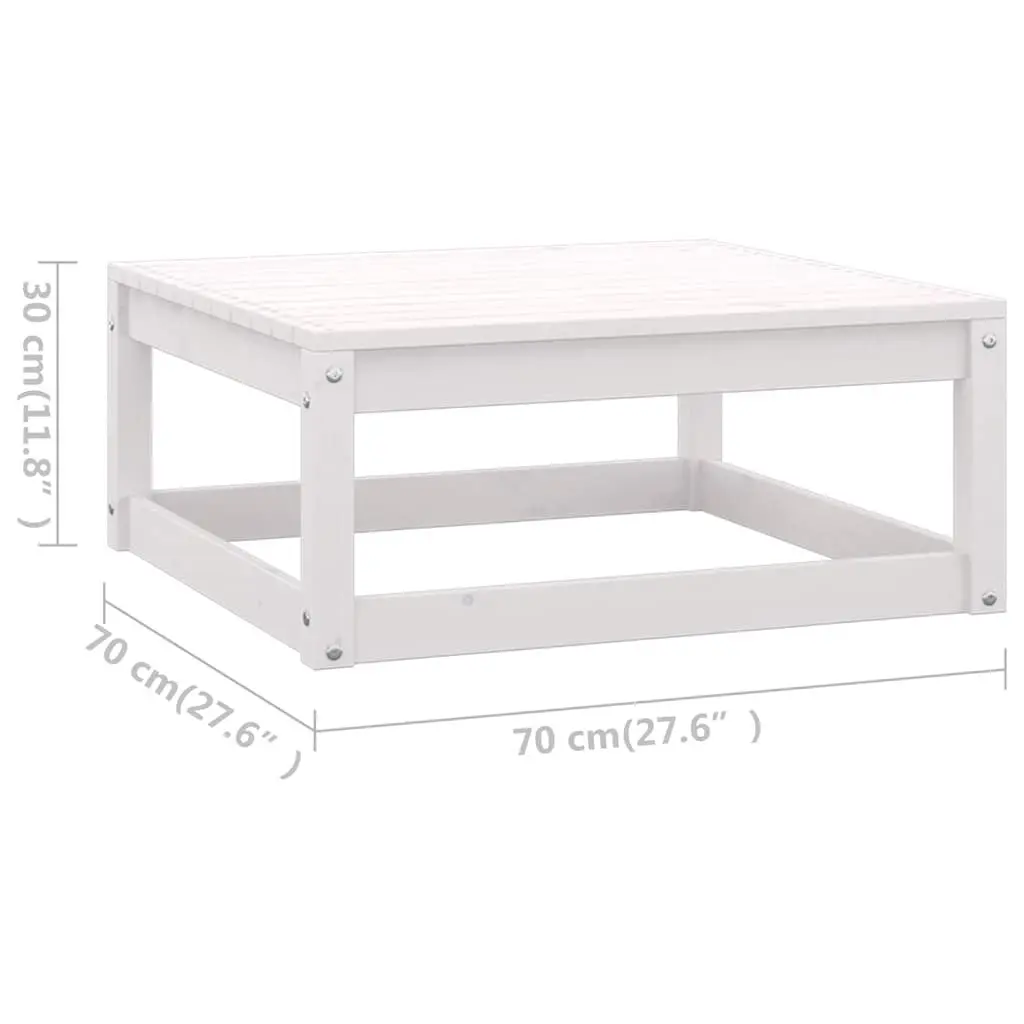 Garden Lounge Set 4 Piece Outdoor Furniture White Cushions Modular Relaxation