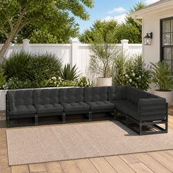 Value and Practicality of 7 Piece Black Lounge Set