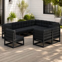 Comfortable 9-Piece Lounge Set for Outdoor Enjoyment