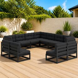 Reliable 11-Piece Garden Lounge Set - Practical and Stylish