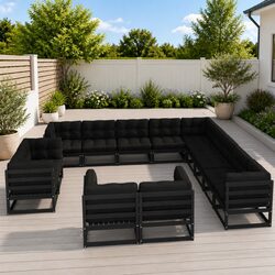 Comfortable and Reliable 13 Piece Garden Lounge Set