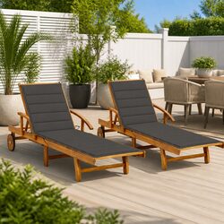 Value and Comfort: Taupe Sun Lounger Set for Outdoors